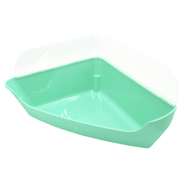 Oxbow Animal Health Enriched Life - Corner Litter Pan with Removable Shield