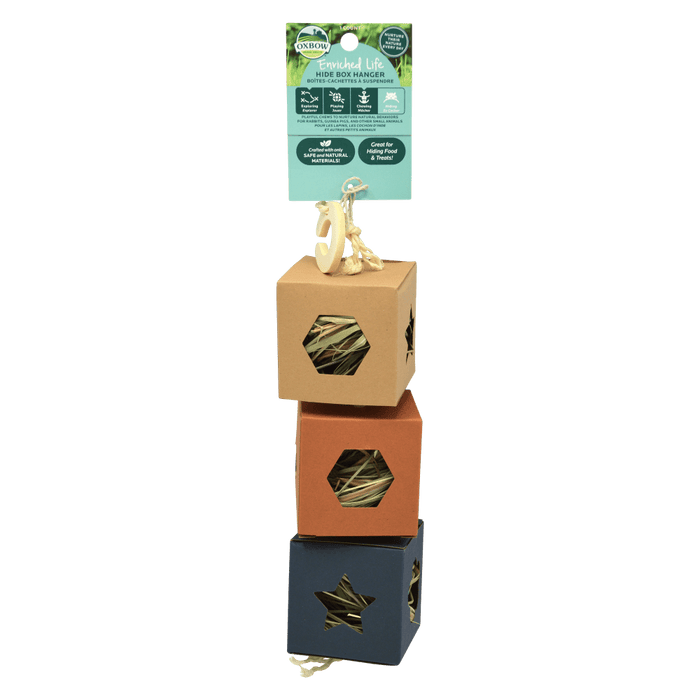 Oxbow Enriched Life – Hide Box Hanger Small Animal Toy
