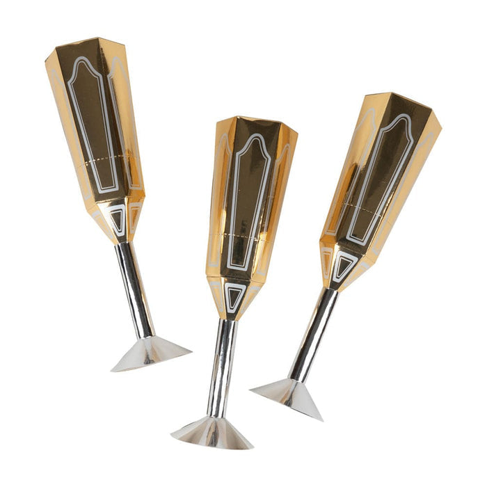 Party Poppers -Sparkling Flutes