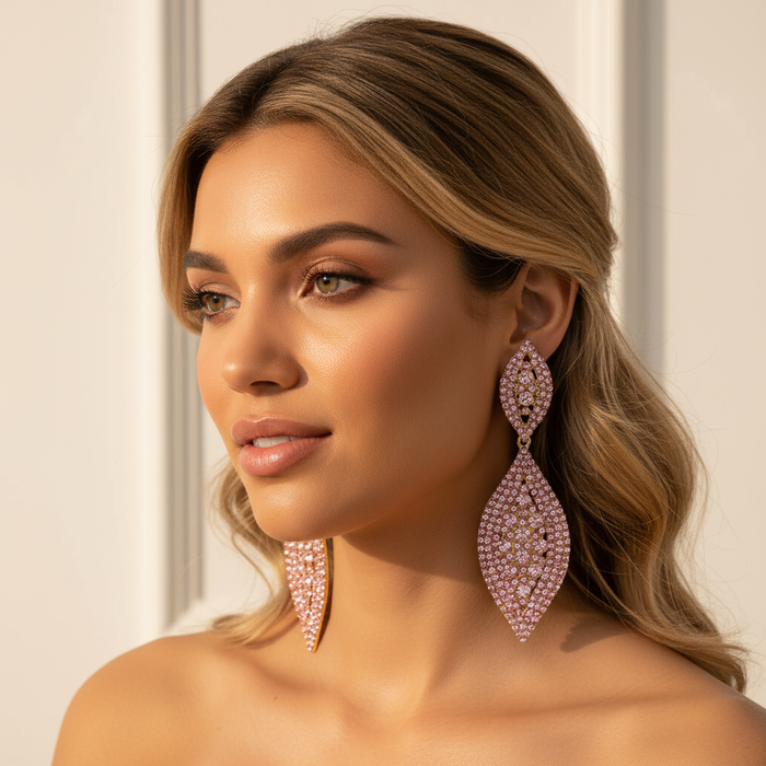 Marquise Leaf Pink