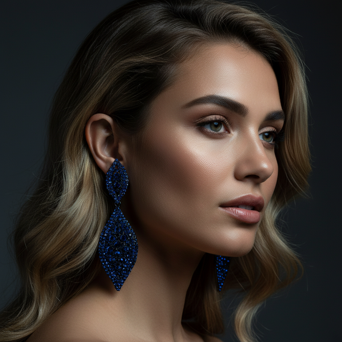 Marquise Leaf Navy