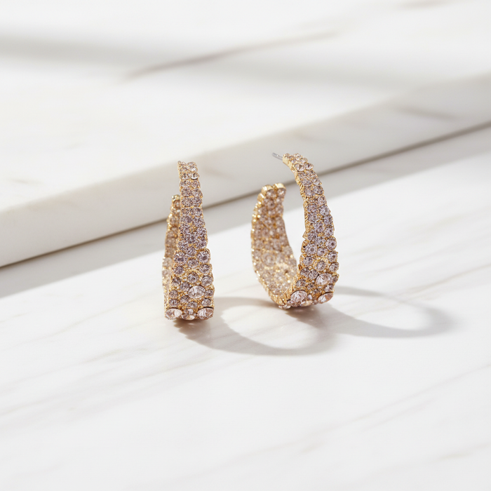Pavé C-Hoop Flat Lay