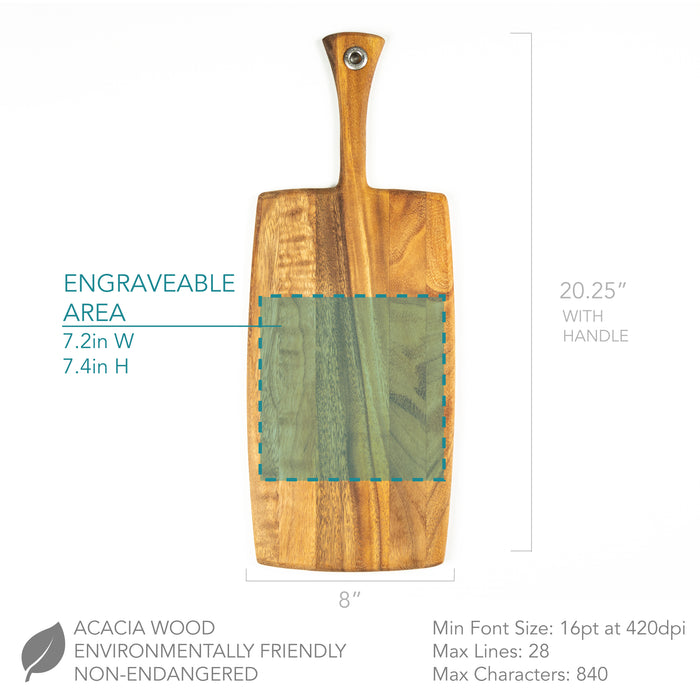 Personalized Dad Rectangle Cheese Board, Design: DADEST