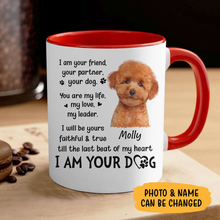 Personalized Dog Mom mug - Your friend your partner your dog, custom photo, custom coffee cup, gift for dog lovers