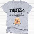Personalized dog mom shirt, gift for dog lovers - All I need is this dog, custom t-shirt for dog lovers