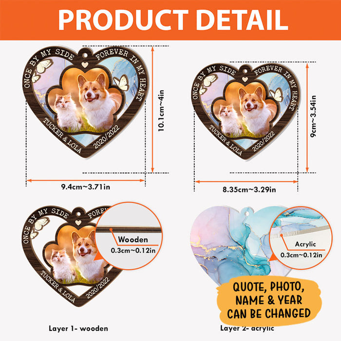 Pet Memorial Suncatcher - My Favorite Hello, Personalized Photo Gift for Loss of Dog