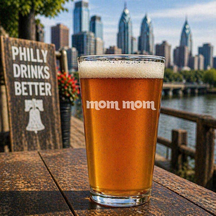 Philadelphia Baseball Dad Pint Glass