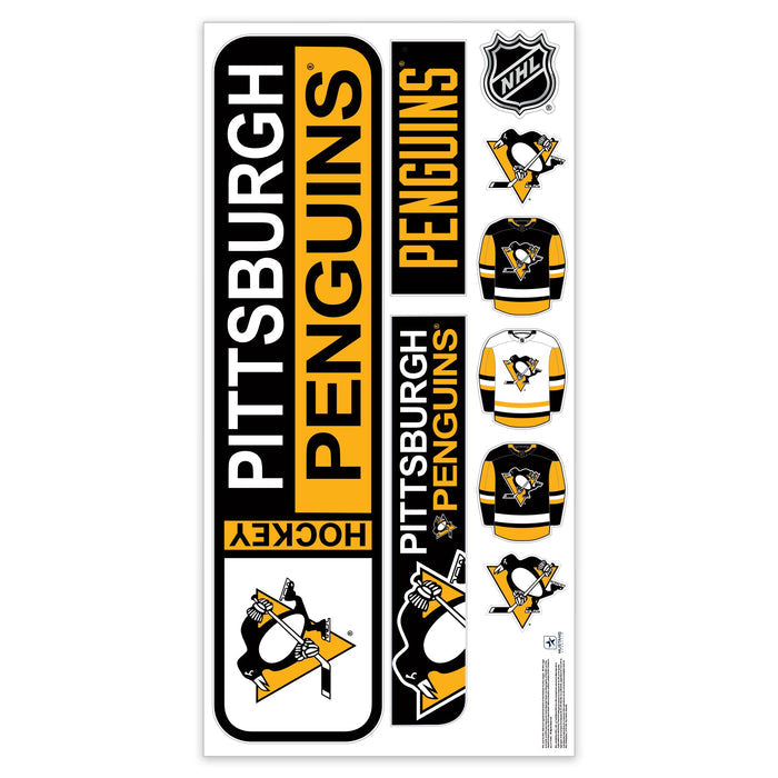 Pittsburgh Penguins Repositionable Wall Decal Set - Street Signs