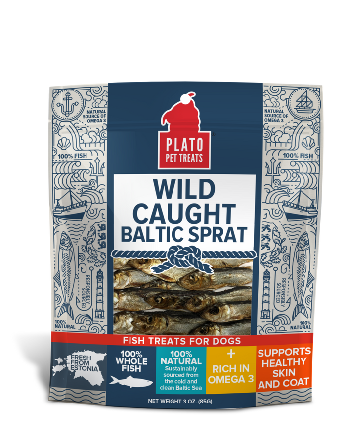 Plato Wild Caught Baltic Sprat Fish Dog Treats
