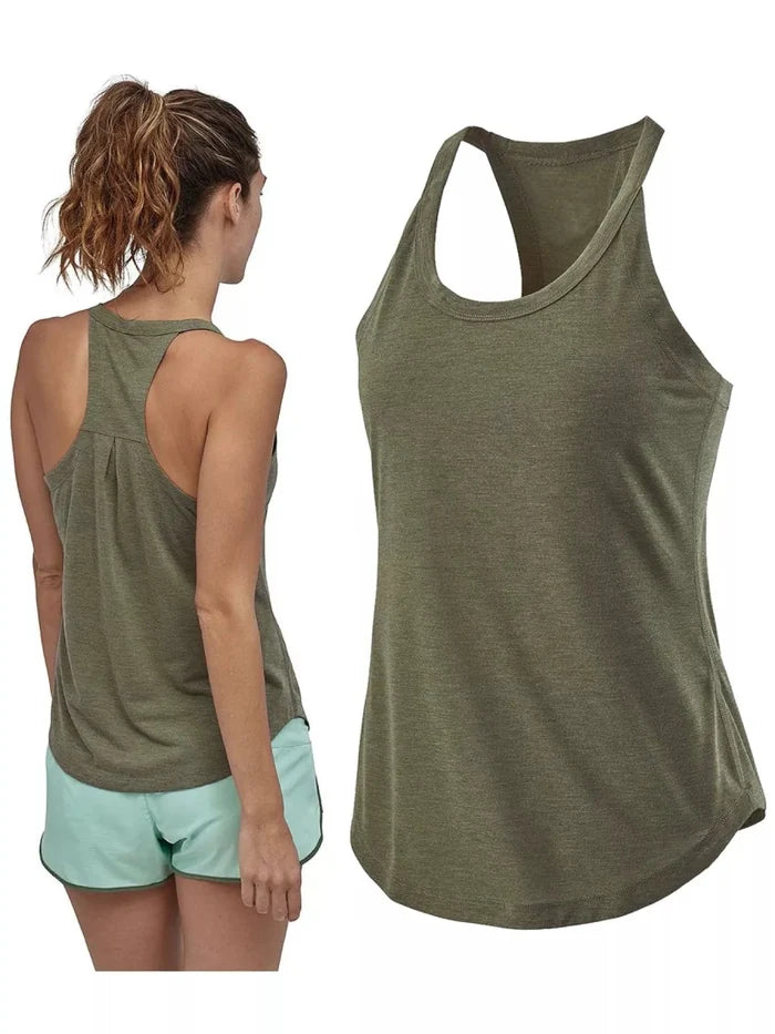 Pleated-Back Racerback Active Tank - The PM Edit