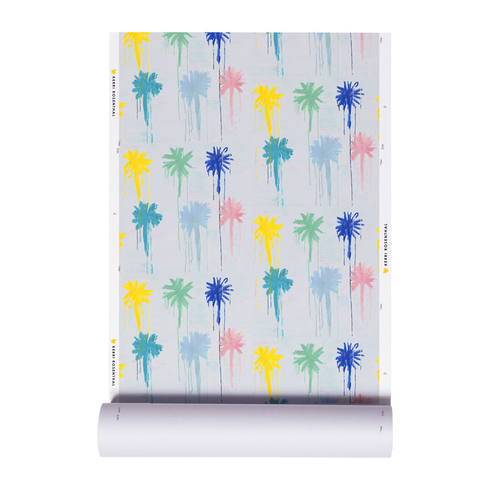 High quality colorful pom-poms eco-friendly wallpaper by kerri rosenthal - designer wall paper