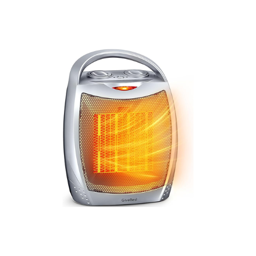 Portable Electric Space Heater with Tip-Over & Overheat Protection