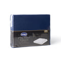 Packaging of the Premium Touch Bed Linens Duvet Cover in blue