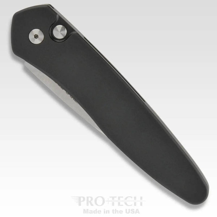 ProTech Newport Auto Knife Black (3" Stonewash) 3405 - NORTH RIVER OUTDOORS