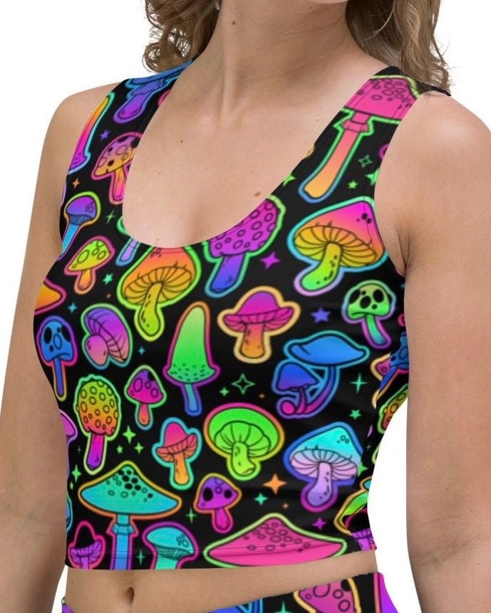 Psilo Crop Top, Crop Top, - One Stop Rave