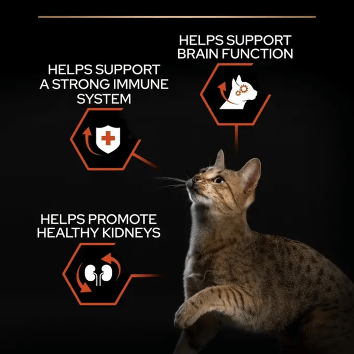 Purina Pro Plan Vital Function Adult Dry Chicken Cat Food info graphic