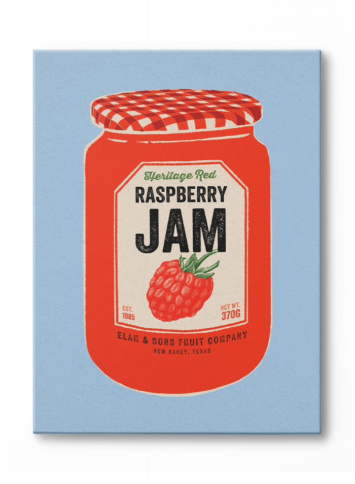 Raspberry Jam Jar, Canvas