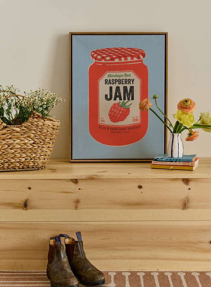 Raspberry Jam Jar, Canvas