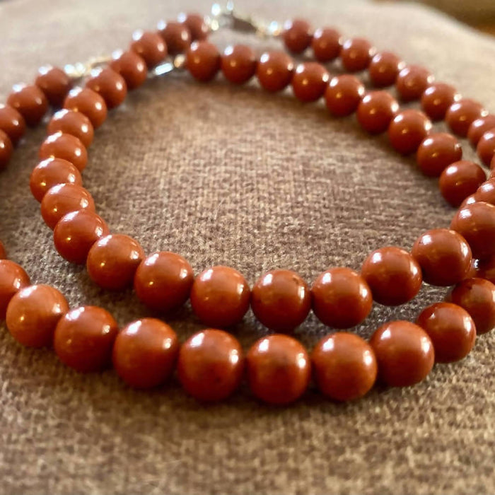 Red Jasper Men's Bracelet