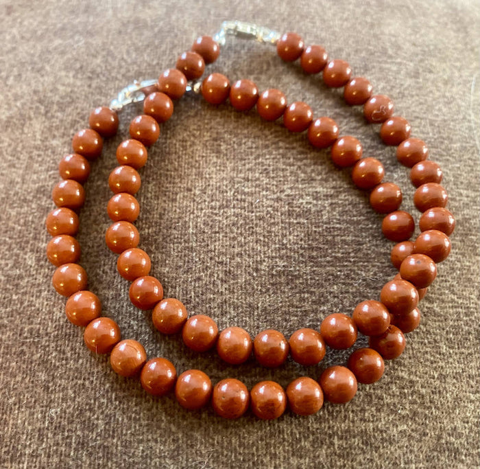 Red Jasper Men's Bracelet