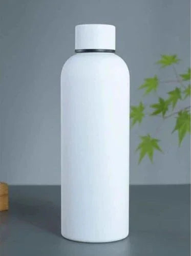 water bottle contents and components flat lay