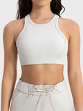 Ribbed Halter Crop Top