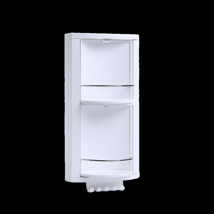 Rotating Corner Bathroom Shelf 2 Tier, 23 x 50.5 cm, Screw Fixed