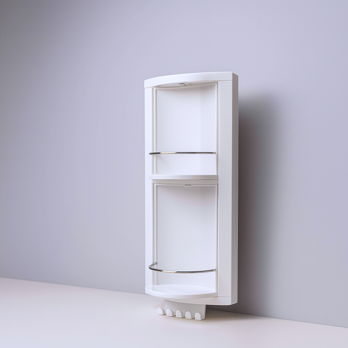 Primanova bathroom shelf Stainless steel close-up detail