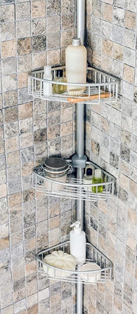 Corner Bathroom Shelf Metal Primanova color variants