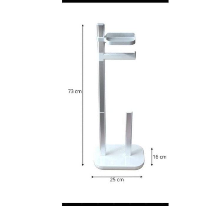Primanova tissue dispenser contents and components flat lay