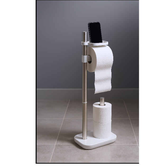 Primanova tissue dispenser Stainless steel close-up detail