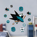 San Jose Sharks Repositionable Wall Decal Set - Team Logos