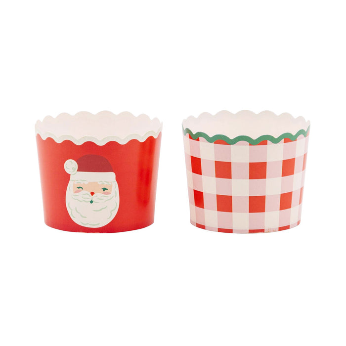 Santa Plaid Baking / Treat Cups - bubblegum market