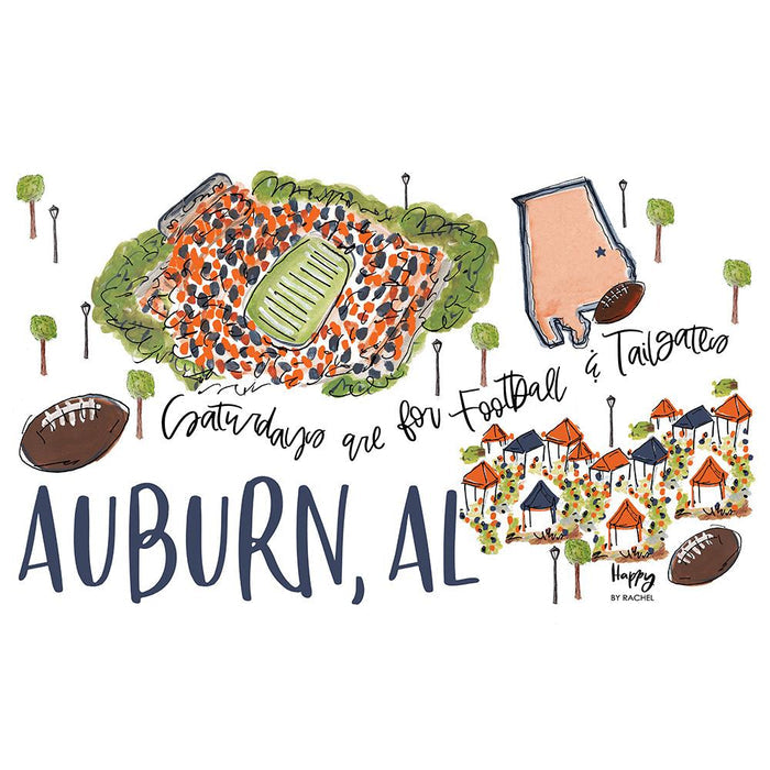 Saturdays in Auburn Straw Tumbler