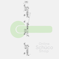 Schuco 3 delige set sluitplaten - 240866