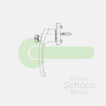 Schuco afsluitbare greep - alu 247581