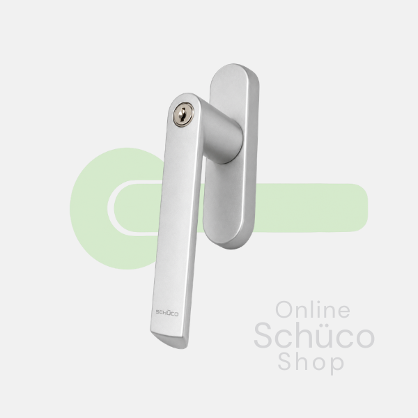 Schuco afsluitbare raamgreep - uitzetraam - 269567 - aluminium