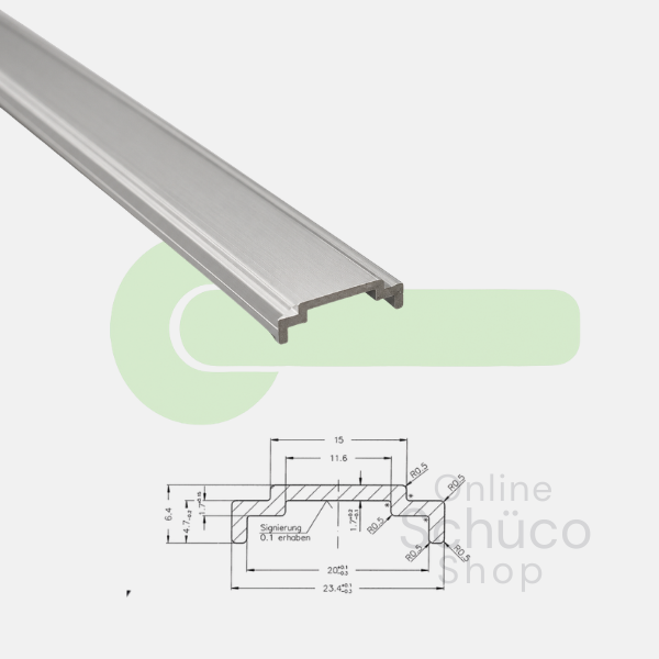 Schuco Avantec - aluminium regelstang* - 184346