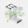 Schuco bevestigingsset onderdorpel ADS 65 - 238440