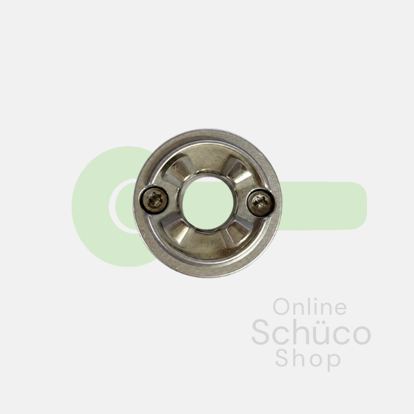 Schuco design rozet - kleuren: 277682 alu / 277683 zwart 9005 / 277684 wit 9010 / 277685 wit 9016 / 277686 RVS-look