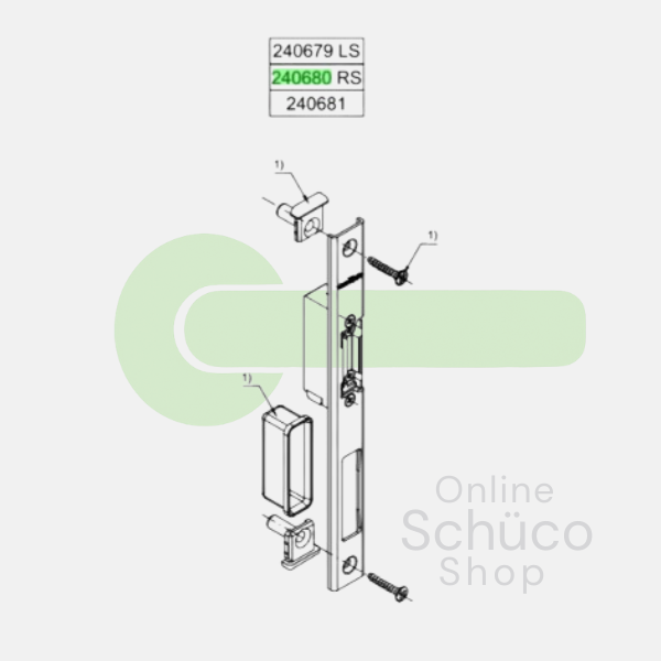 Schuco elektrische deuropener 10 - 24 V LS: 240679 / RS 240680
