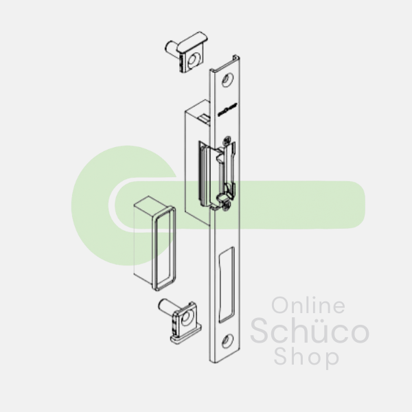 Schuco elektrische sluitplaat 229620 RS / 229619 LS