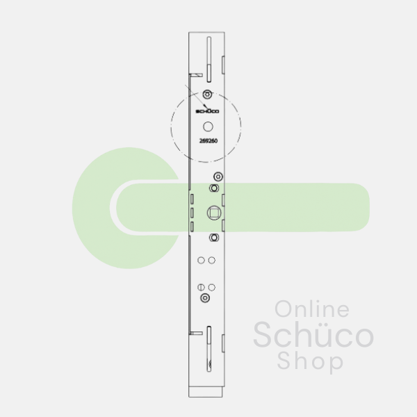 Schuco kantschuif AS FD 75 / 90 - 269260