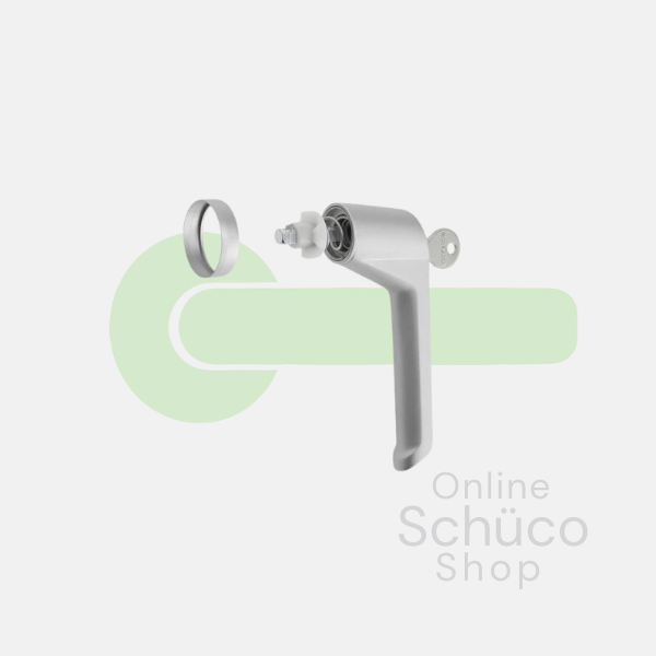 Schuco raamgreep - afsluitbaar - 234014 - aluminium