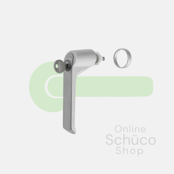 Schuco raamgreep - afsluitbaar - 234014 - aluminium