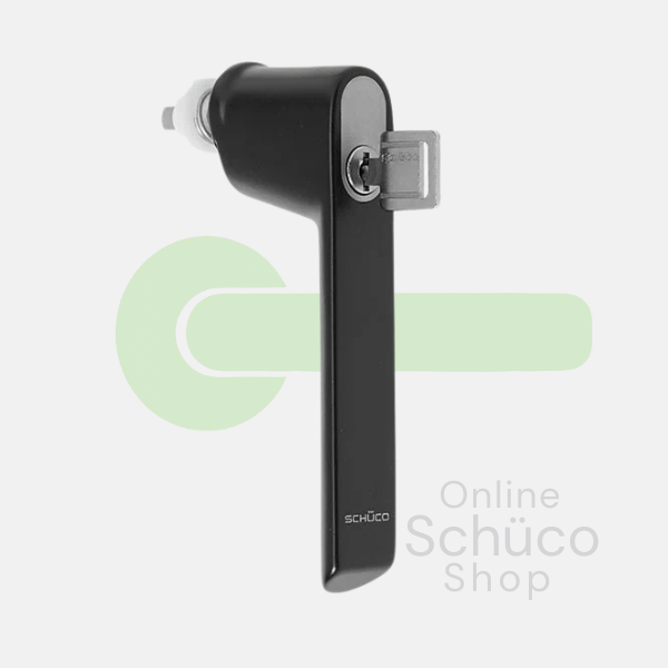 Schuco raamgreep - afsluitbaar - 247034 - zwart RAL9005