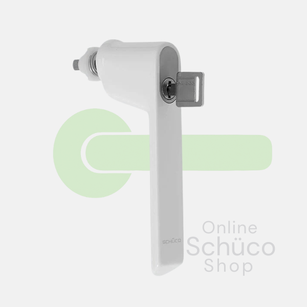 Schuco raamgreep - afsluitbaar - 247035 - crèmewit RAL9010