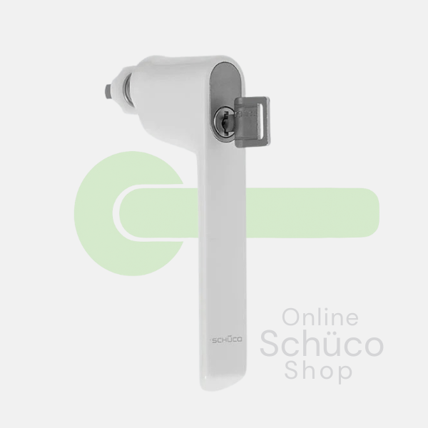 Schuco raamgreep - afsluitbaar - 247036 - wit RAL9016
