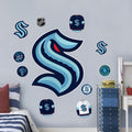 Seattle Kraken Repositionable Wall Decal Set - Team Logos