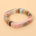 Sensibling Corp. - Geometric Striped Resin Bangle Bracelet
